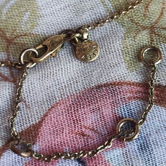 J. Crew Art Deco Jet Black Lucite Acrylic Oxidized Brass Tone Statement Necklace - Picture 7 of 10